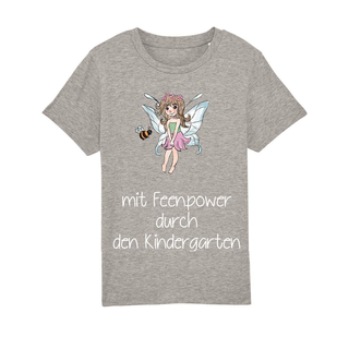 Kipla Shirt Mädchen grau Feenpower Kindergarten 3-4 Jahre