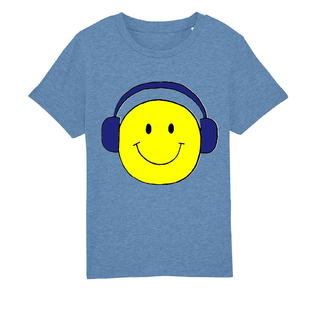 Kipla Shirt Jungen blau Smiley